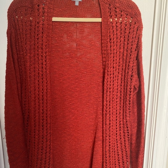 NEVER WORN open red sweater - Picture 2 of 3